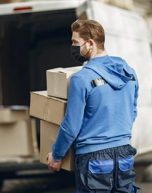 Campbell movers with box